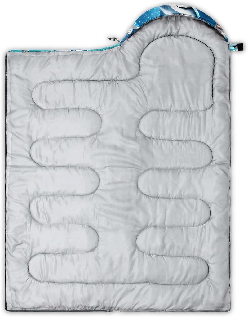 HOSIMA Dear Hunting Pattern Cold Weather Sleeping Bags for Kids Adults,Black Light Weight Waterproof Sleeping Bags for Outdoors Hiking. - Image 2